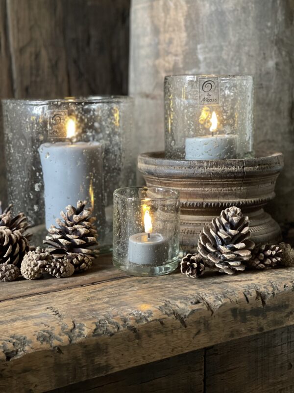 Windlicht Stone by Mooss Set Van 3 - Afbeelding 4