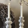 Zand Led Wax Dinerkaars  15 cm (set van 2)