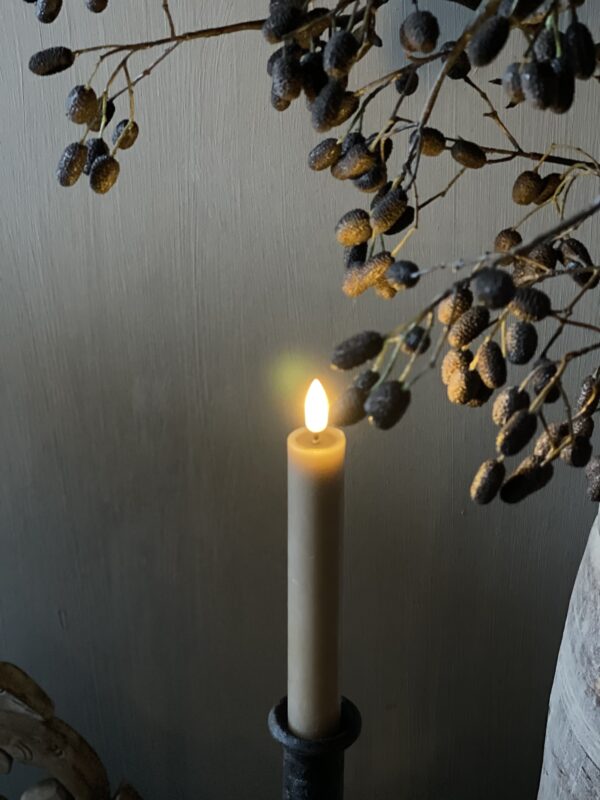 Caramel Led Wax Dinerkaars 15 cm (set van 2) - Afbeelding 3