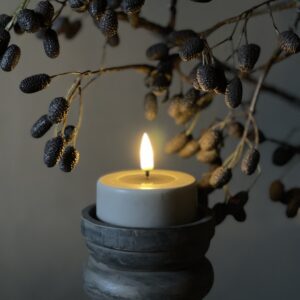 Zand Led Wax JUMBO Theelicht/ Waxinelichtje (Set van 2 stuks)