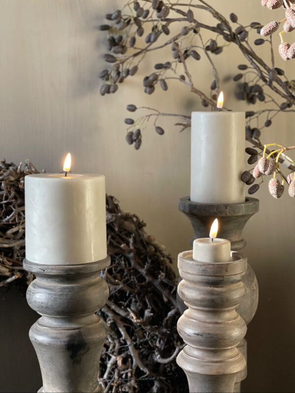 Zand Led Wax JUMBO Theelicht/ Waxinelichtje (Set van 2 stuks)