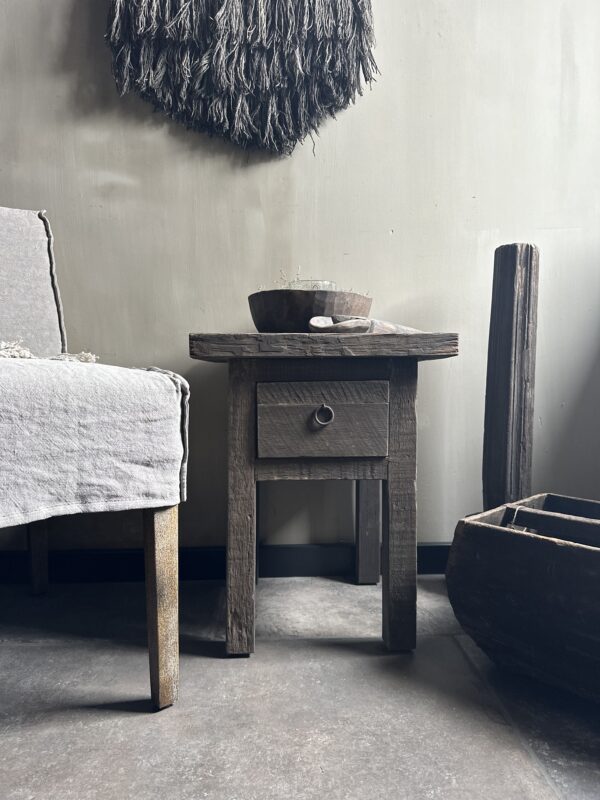 Klein Bijzettafeltje / Nachtkastje Driftwood Collectie - Afbeelding 2