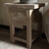 Klein Bijzettafeltje/ Nachtkastje Met Plank Driftwood Collectie - Afbeelding 2