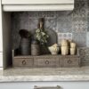 Oud Houten Gruttersbak Met Lades - Afbeelding 4