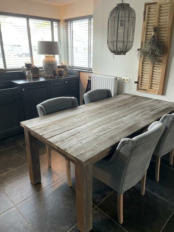 Tafel Blokpoot Driftwood Collectie (Op Bestelling leverbaar in verschillende afmetingen) - Afbeelding 2
