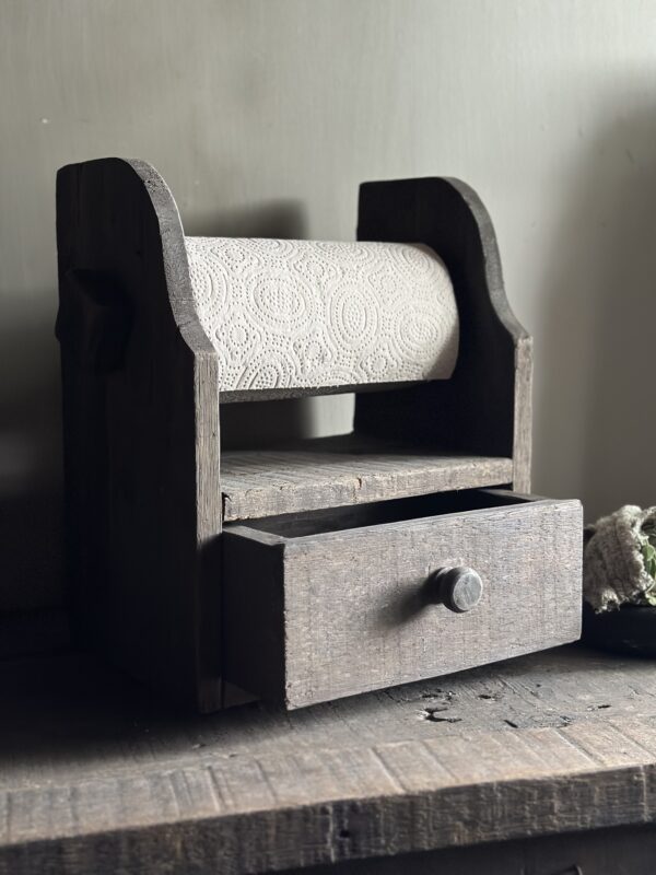 Keukenrol Houder Driftwood Met Lade - Afbeelding 6
