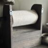 Keukenrol Houder Driftwood Met Lade - Afbeelding 3