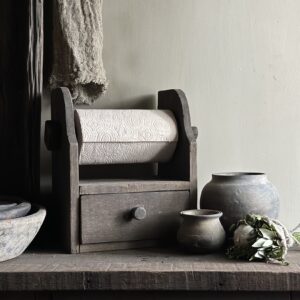 Keukenrol Houder Driftwood Met Lade