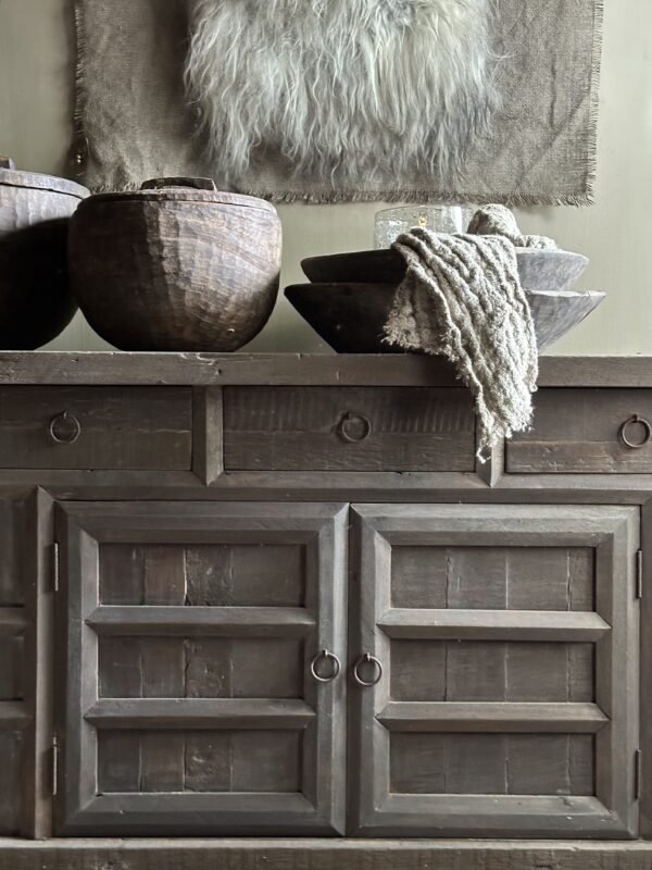 Dressoir BARI 2-Deurs/ 3 Lades Driftwood Collectie - Afbeelding 3
