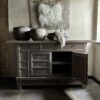 Dressoir BARI 2-Deurs/ 3 Lades Driftwood Collectie - Afbeelding 8