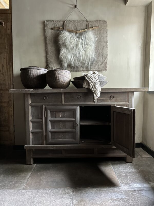 Dressoir BARI 2-Deurs/ 3 Lades Driftwood Collectie - Afbeelding 8