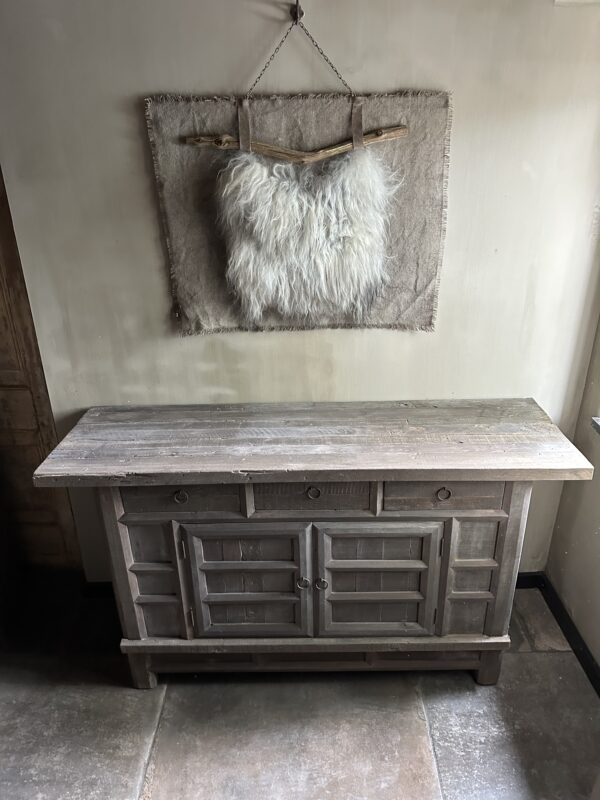 Dressoir BARI 2-Deurs/ 3 Lades Driftwood Collectie - Afbeelding 6
