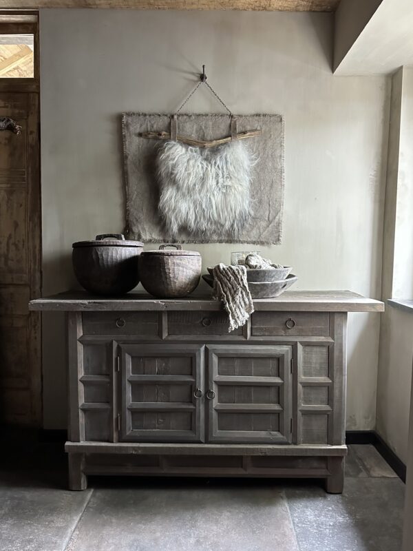 Dressoir BARI 2-Deurs/ 3 Lades Driftwood Collectie - Afbeelding 11
