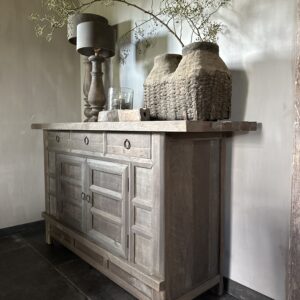 Dressoir BARI 2-Deurs/ 3 Lades Driftwood Collectie