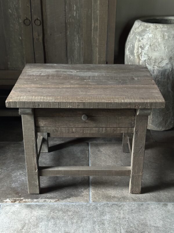 Bijzettafeltje JENONG Met Lade Driftwood Collectie - Afbeelding 4