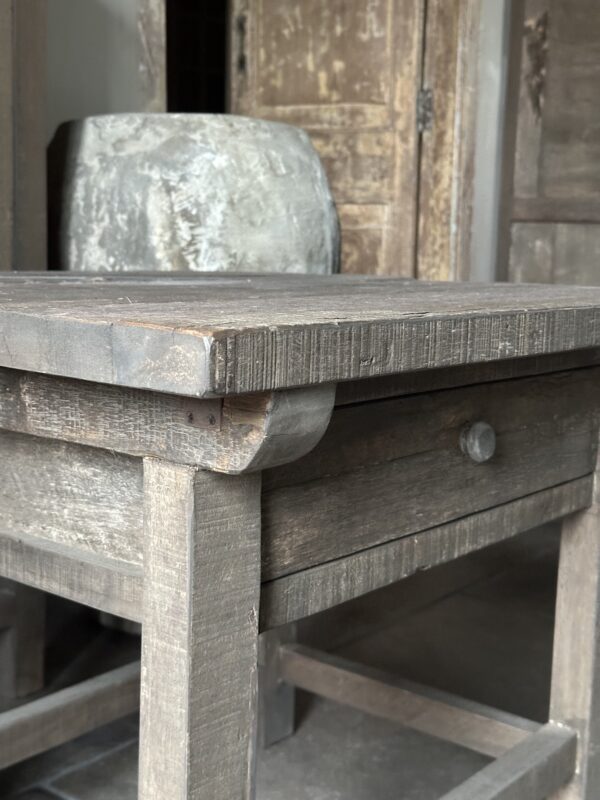 Bijzettafeltje JENONG Met Lade Driftwood Collectie - Afbeelding 7