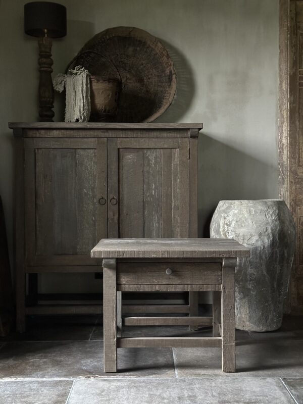 Bijzettafeltje JENONG Met Lade Driftwood Collectie - Afbeelding 2