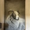 Handgeschilderd Kalkdoek Met Ram (Alleen Afhalen) - Afbeelding 2