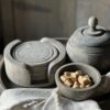 Onderzetters Vintage Grey 6 Stuks In Houder - Afbeelding 6