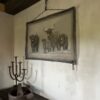 Handgeschilderd Kalkdoek Met 4 Schotse Hooglanders San7 - Afbeelding 4