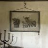 Handgeschilderd Kalkdoek Met 4 Schotse Hooglanders San7 - Afbeelding 6