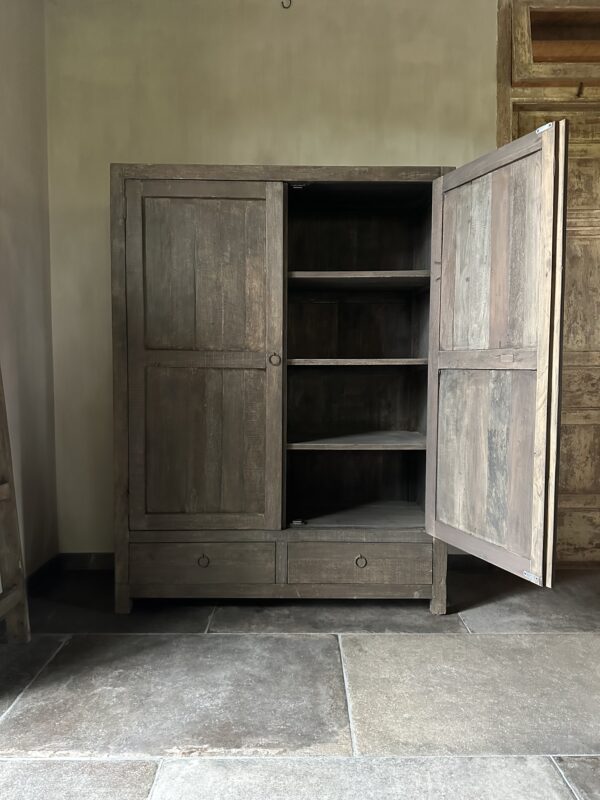 Kast 2-Deurs /2-Lades Driftwood - Afbeelding 4