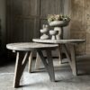 Set van 2 Ronde Driftwood Salontafels - Afbeelding 8
