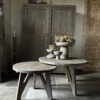 Set van 2 Ronde Driftwood Salontafels - Afbeelding 6