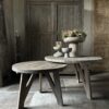 Set van 2 Ronde Driftwood Salontafels