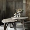 Set van 2 Ronde Driftwood Salontafels - Afbeelding 3