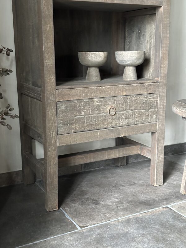 Hoge Kast Met Lade Driftwood - Afbeelding 7