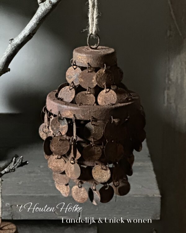 Roest Hanger Met Muntjes - Afbeelding 2