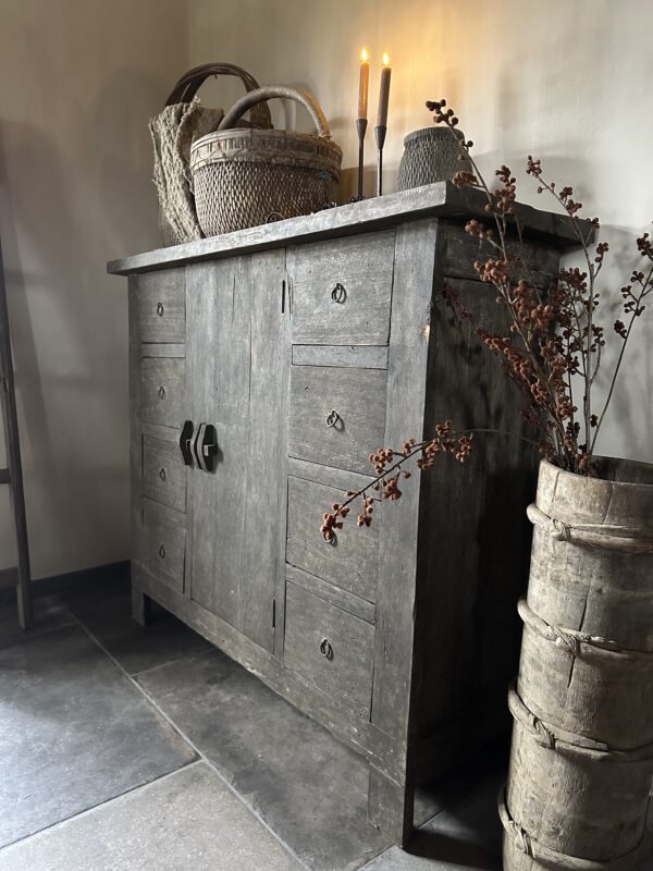 Oud Houten Barnwood Kast (Gereserveerd) - Afbeelding 2