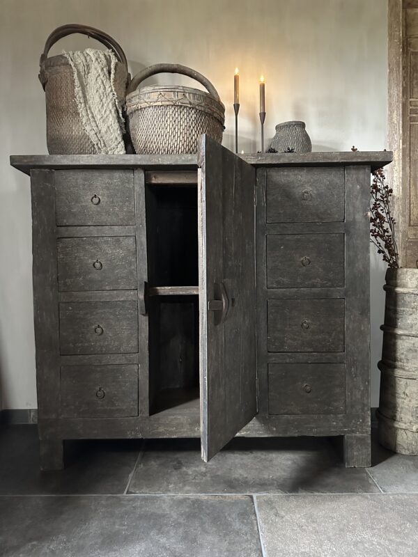 Oud Houten Barnwood Kast (Gereserveerd) - Afbeelding 3