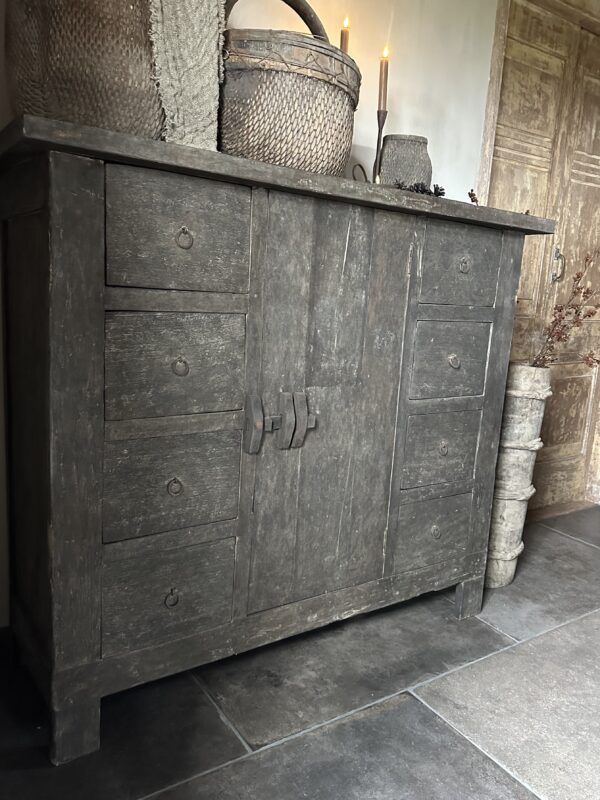 Oud Houten Barnwood Kast (Gereserveerd) - Afbeelding 5