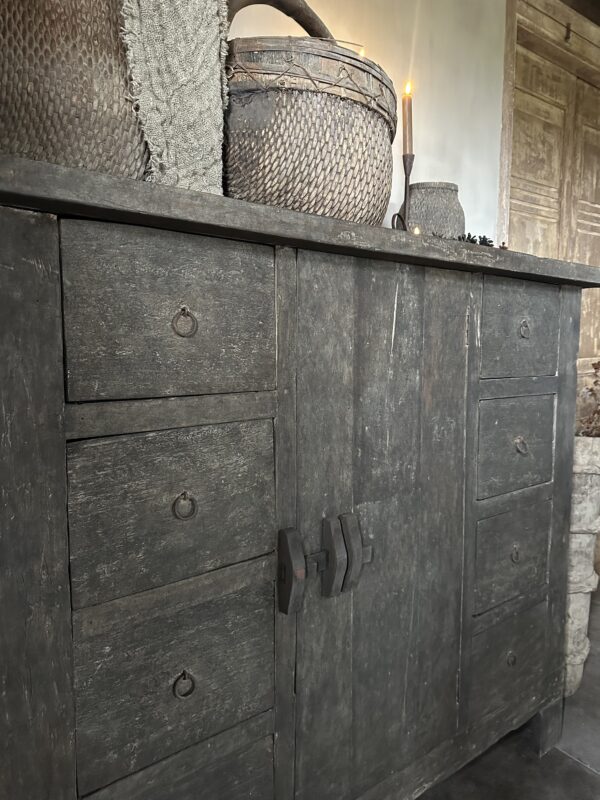Oud Houten Barnwood Kast (Gereserveerd) - Afbeelding 7