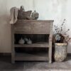 Sidetable Kota 2-Lades 80 cm Driftwood