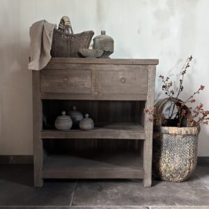 Sidetable Kota 2-Lades 80 cm Driftwood