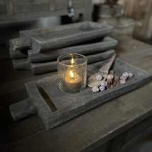 Houten Sobere Schaal Met Handvat
