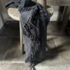 Plaid Met Franjes Zwart - Afbeelding 4