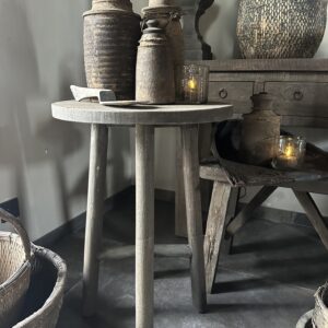 Ronde Hoge Bijzettafel Driftwood