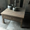 Salontafel Vierkant 80 x 80 Met Lade Driftwood