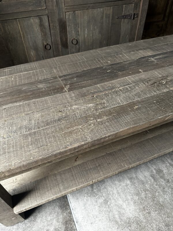 Salontafel Met Onderblad 140 x 60 Driftwood - Afbeelding 4
