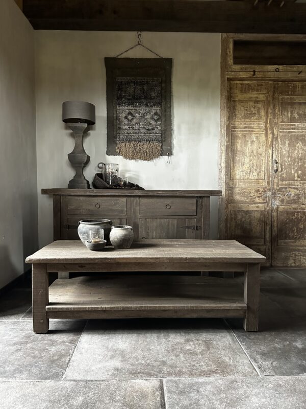 Salontafel Met Onderblad 140 x 60 Driftwood