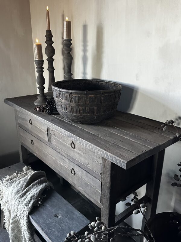 Sidetable Indian 3-Lades Driftwood - Afbeelding 7