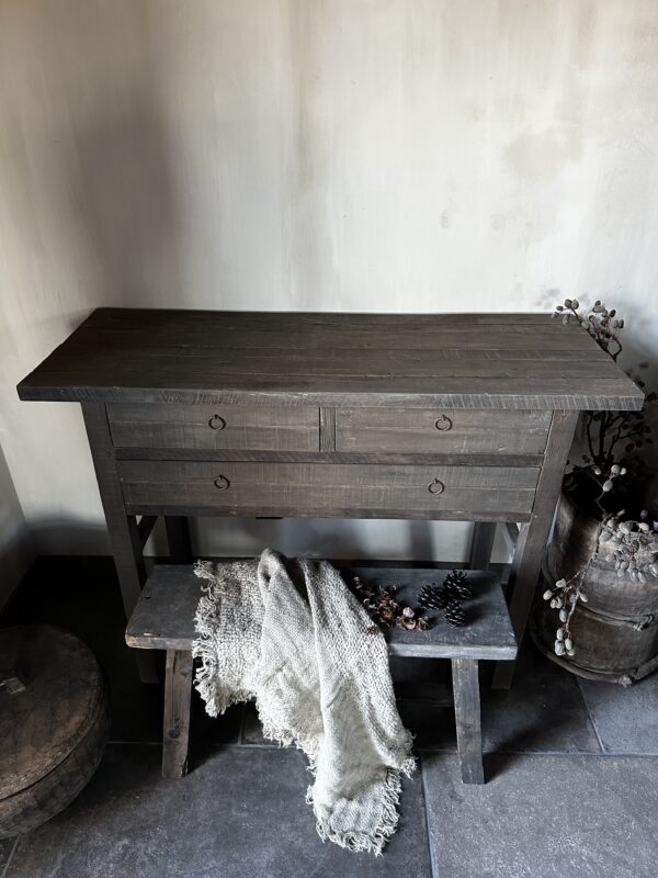 Sidetable Indian 3-Lades Driftwood - Afbeelding 9