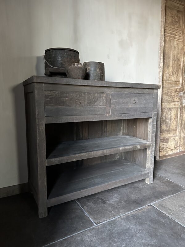 Sidetable KOTA 2-Lades 100 cm Driftwood - Afbeelding 6
