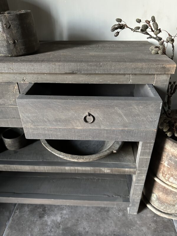 Sidetable KOTA 2-Lades 100 cm Driftwood - Afbeelding 3
