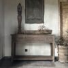 Lange Smalle Sidetable 3-Lades en Onderblad Driftwood 140x30 - Afbeelding 2
