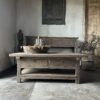 Salontafel JENONG Met 2-Lades en Onderblad Driftwood 120x70 - Afbeelding 5